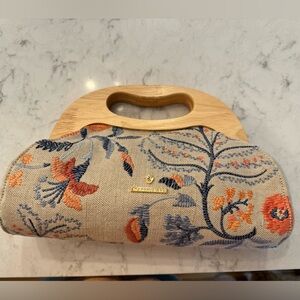 NWT Spartina 449 Bellinger Floral Branch Miranda Clutch
